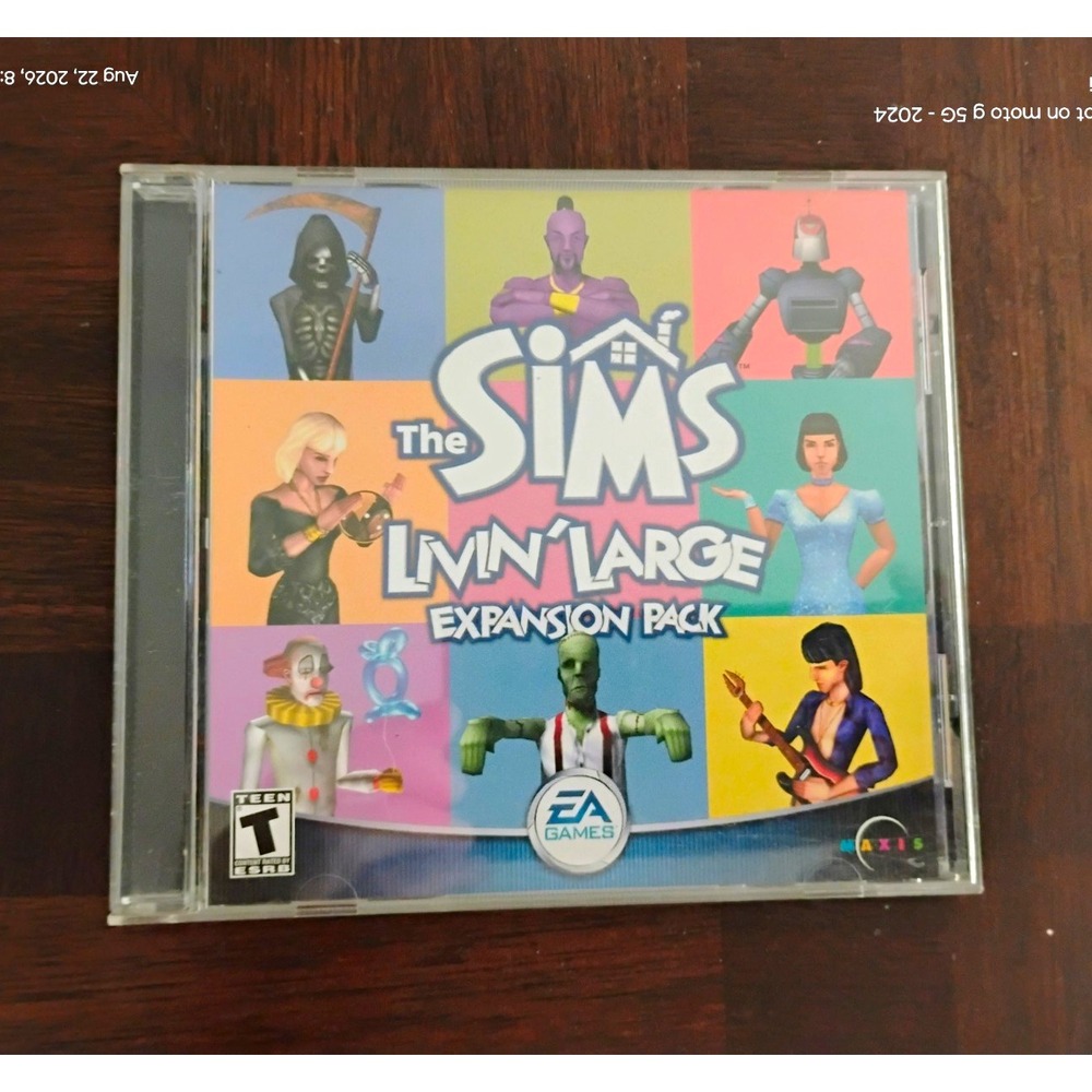 EA Games The Sims Livin Large Expansion Pack PC Simulation T-Teen Maxis Retro